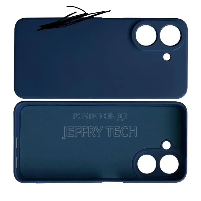 Proof Rubberized Back Case Cover for Xiaomi Redmi 13c (Blue)