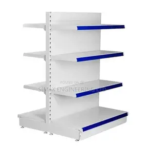Double-Sided Supermarket Shelves