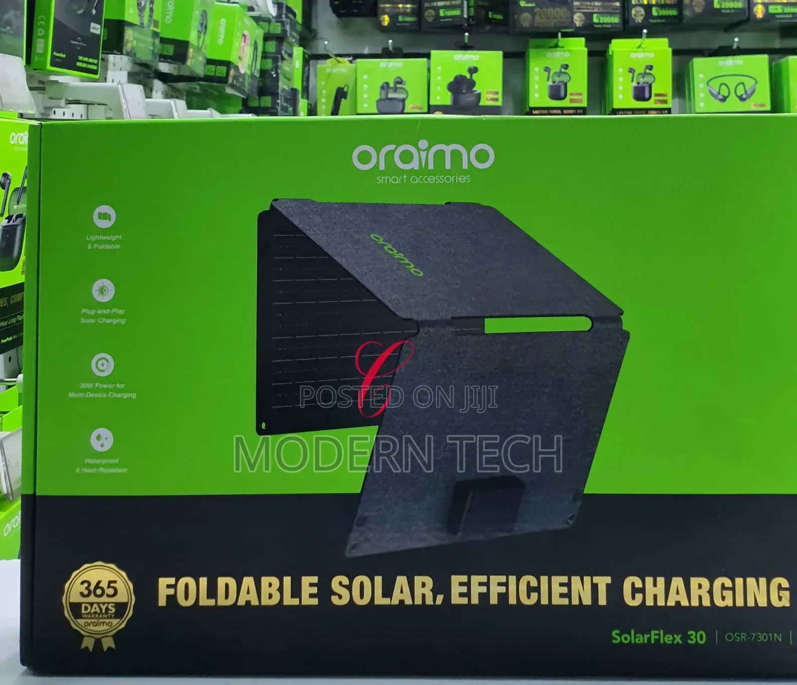 Oraimo Solarflex 30 30w Solar Panel