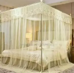 Durable 4-Post Mosquito Net – Safe, Stylish Easy to Instal