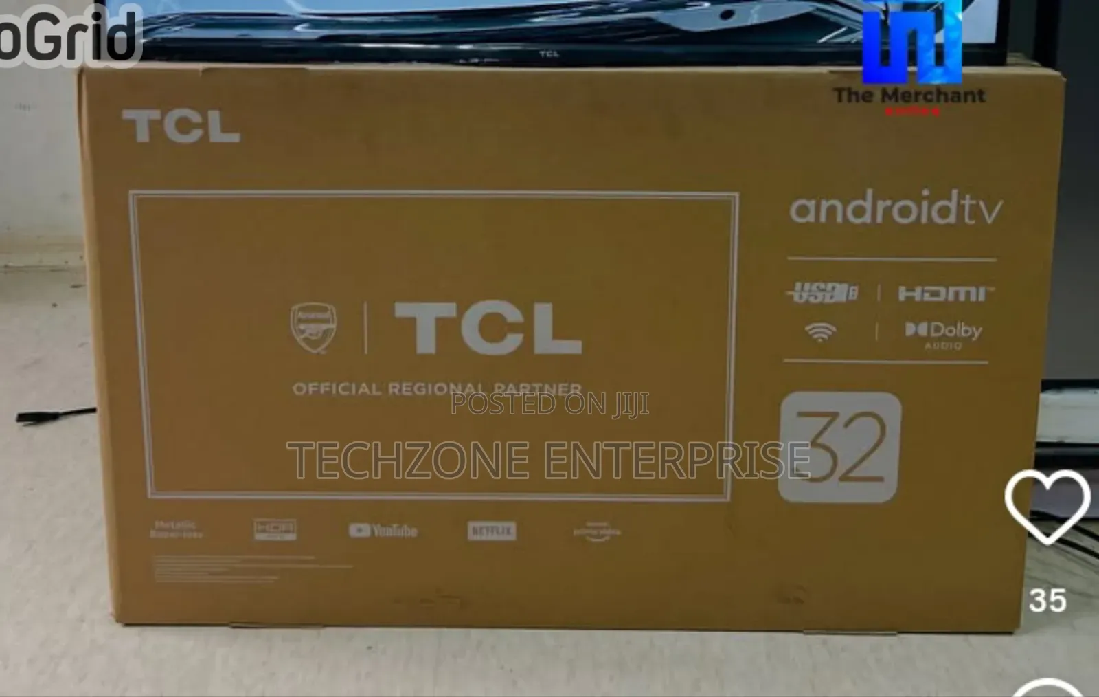 TCL 32′′ 32s5400 Smart Android Google Tv, Dolby Audio 