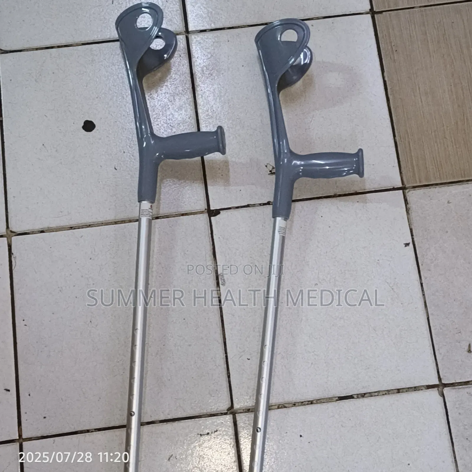 Elbow Crutches Open Cuffed-Pair