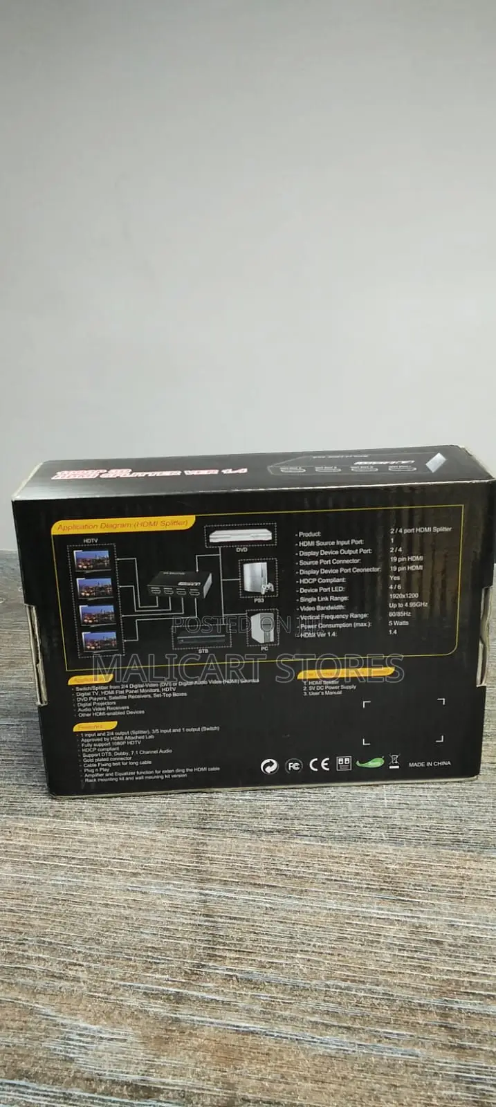 HDTV Splitter 1 in 2 Out Converter
