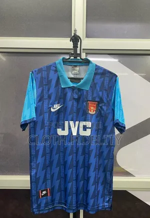 Arsenal JVC Blue Retro Jersey