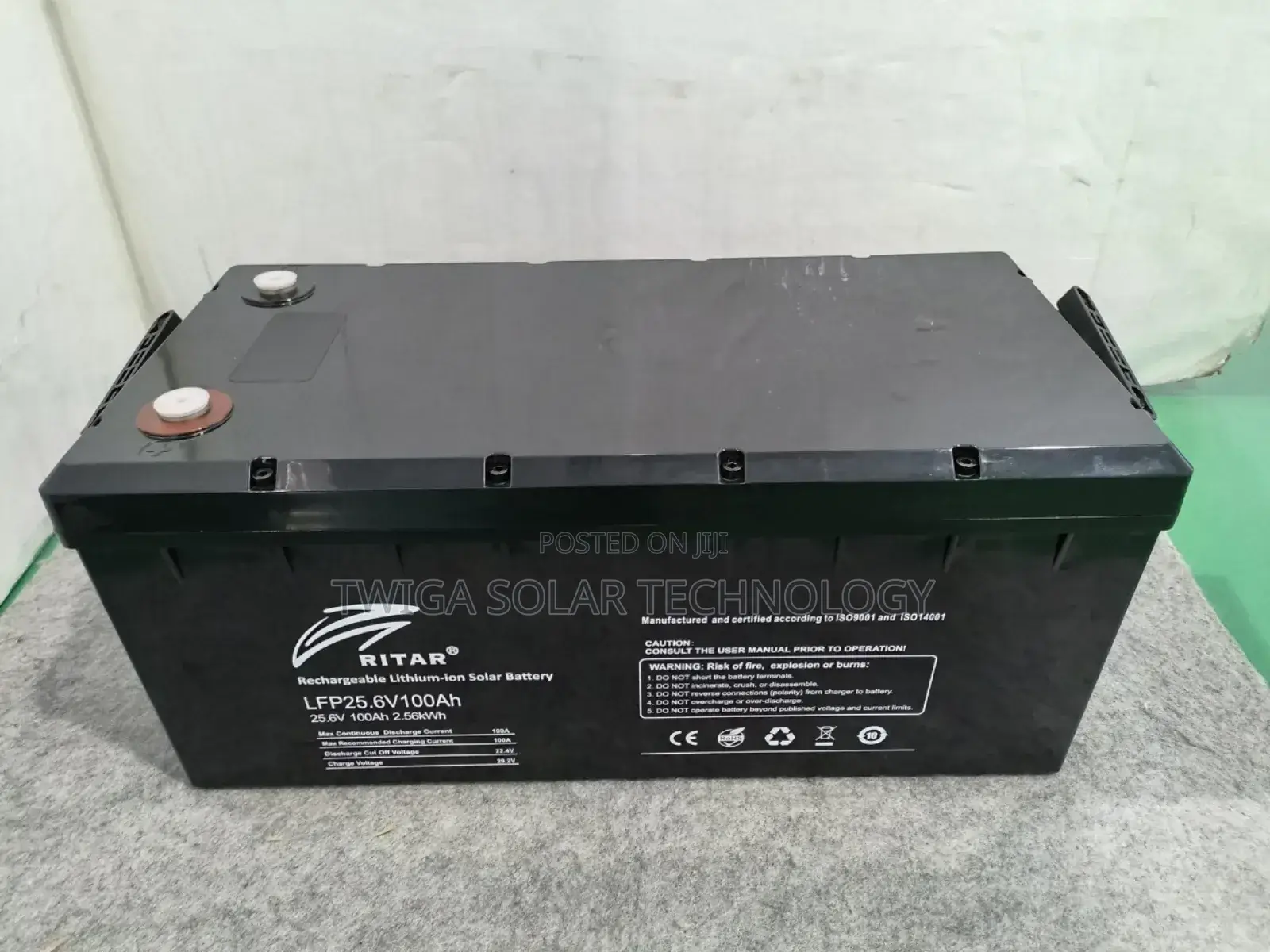 100ah 24v 2.56kwh Ritar Lithium Battries