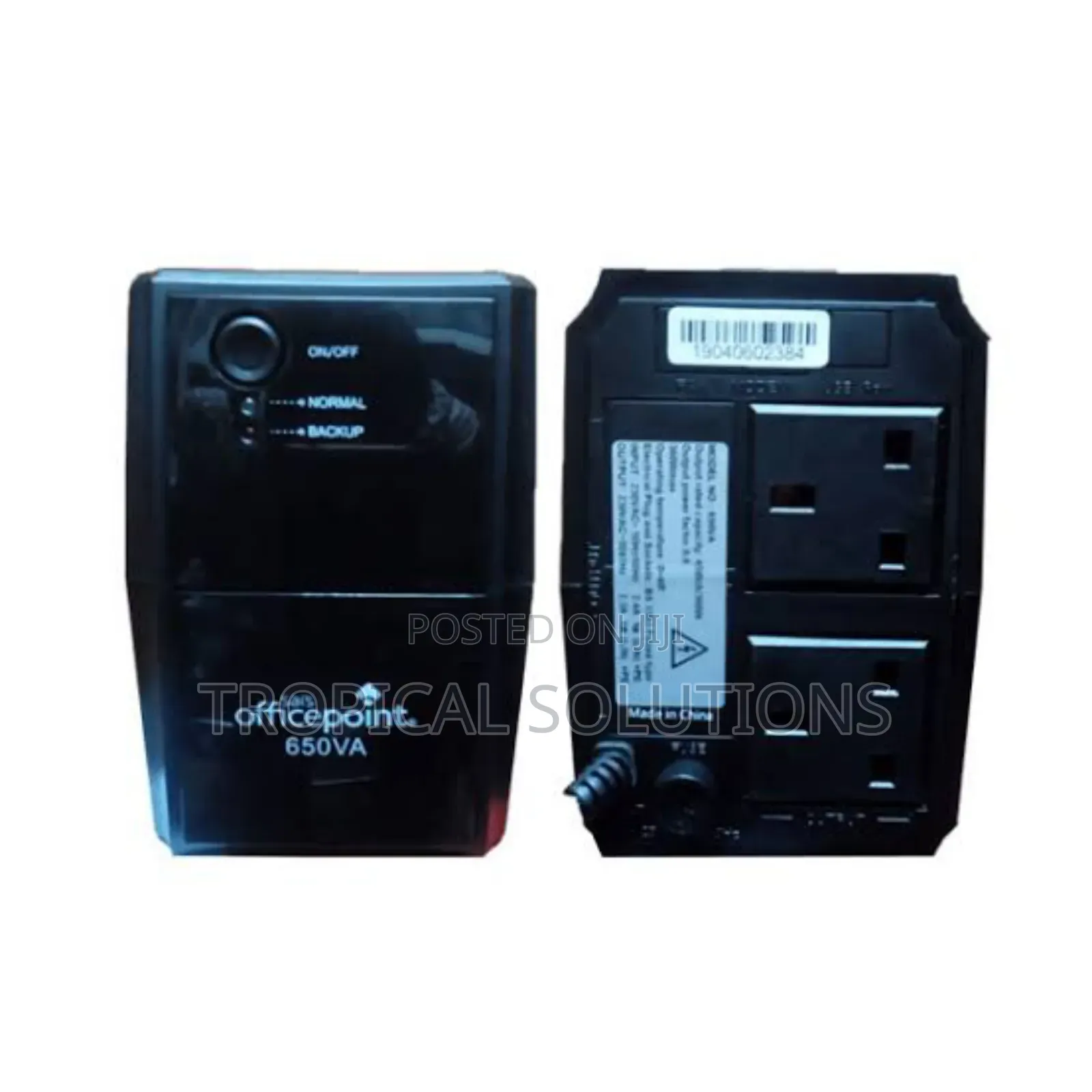 Office Point Back Up Ups 650va Black