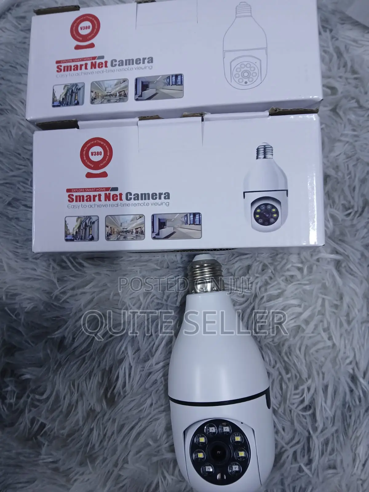 PTZ Wireless Bulb Camera V380 Wifi Indoor Camera
