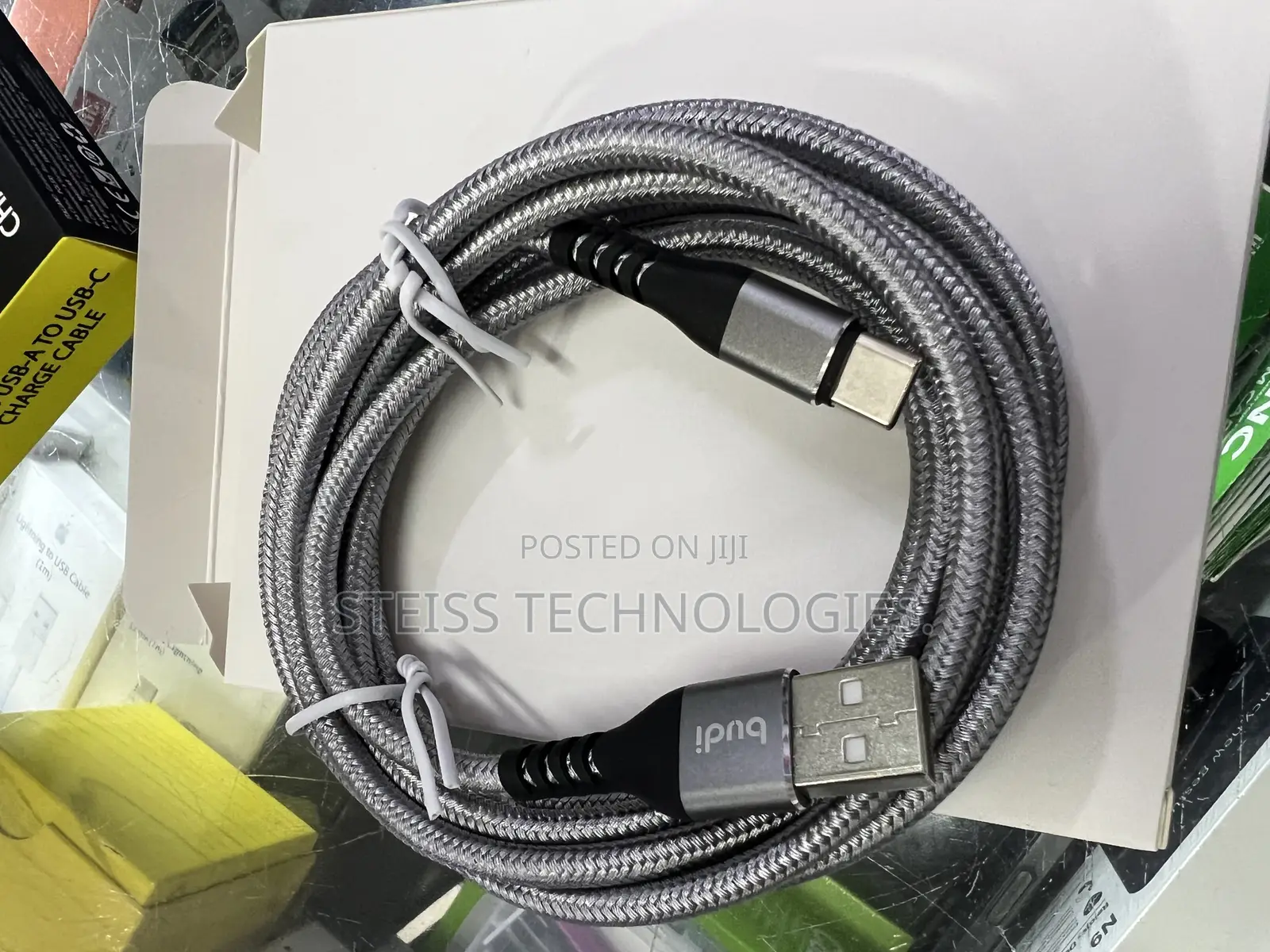 2m Budi Threaded Usb C Cable