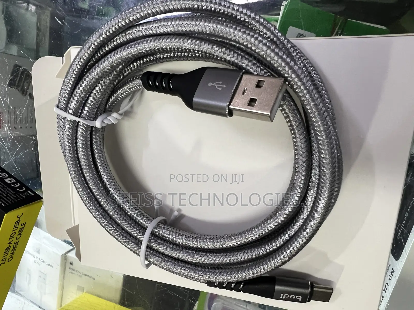 2m Budi Threaded Usb C Cable
