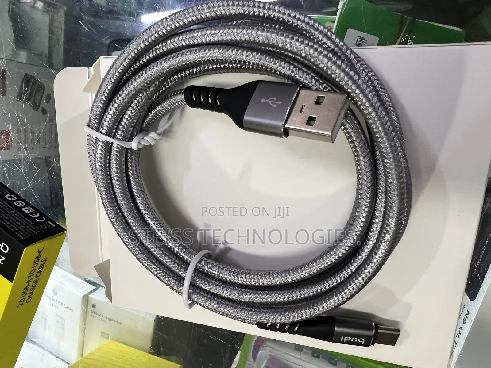 2m Budi Threaded Usb C Cable