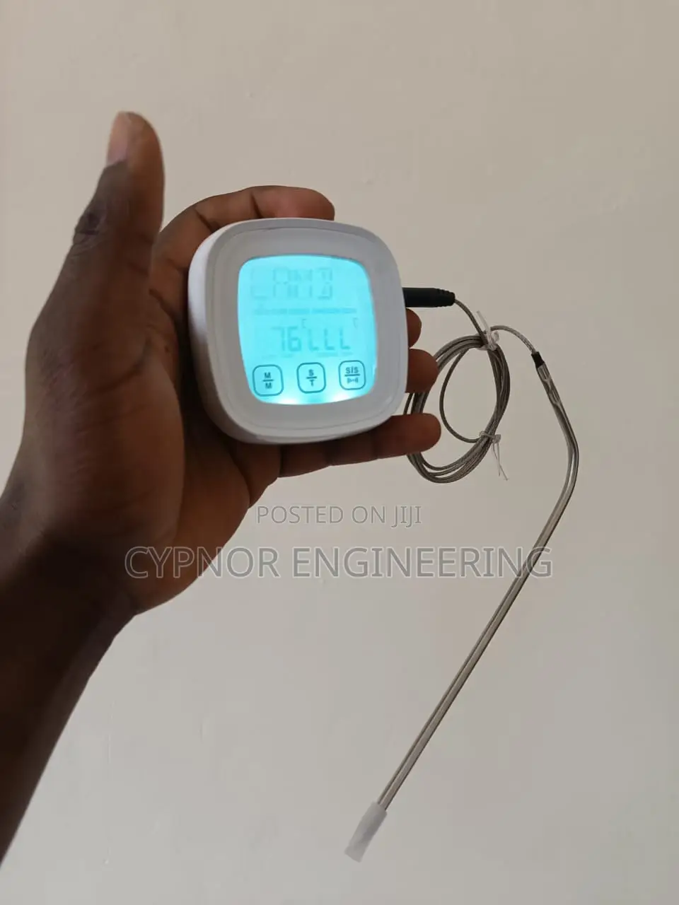 Digital Meat Timer Thermometer for Grilling