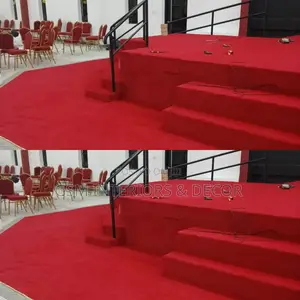 Wall to Wall Red Carpet Expertly Installed Ke