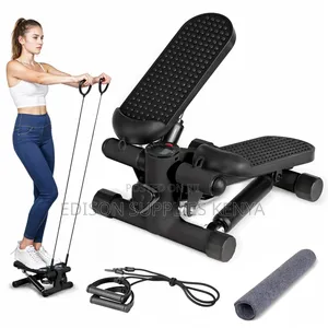 Mini Stepper With Resistance Bands Full Gym Work Out at Home