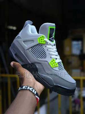 Air Jordan 4 Retro Se Cool Grey Neon