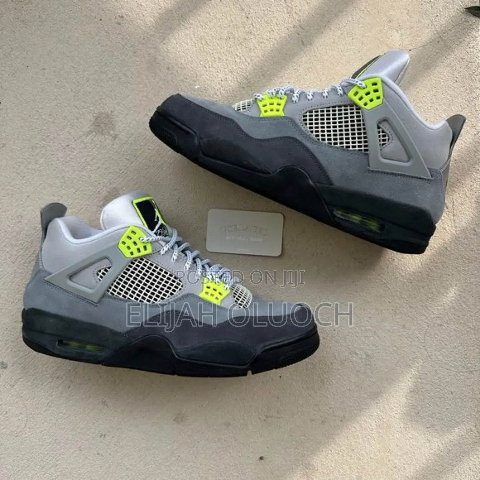 Air Jordan 4 Retro Se Cool Grey Neon