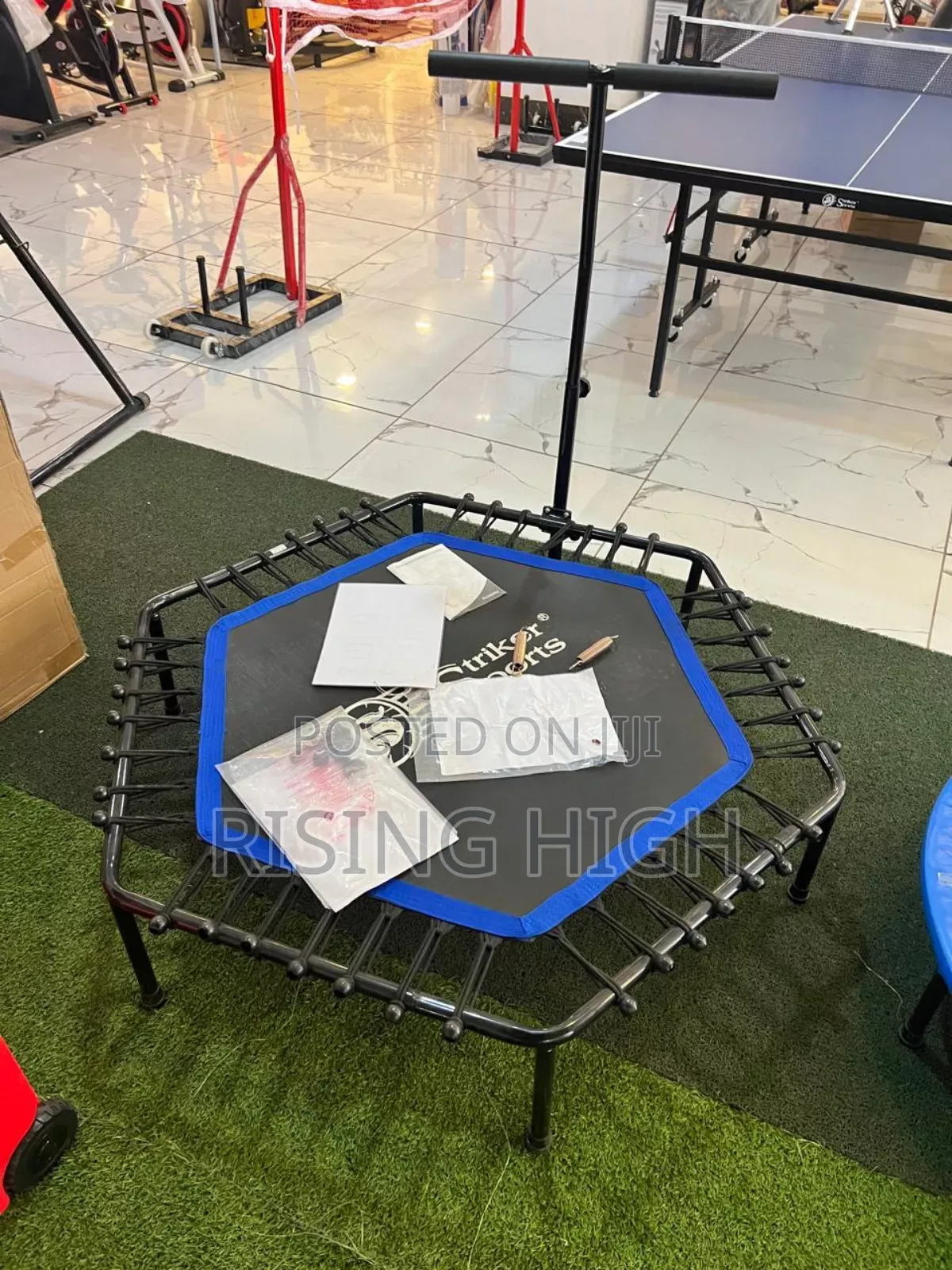 Safe Fun Mini Trampoline With Stand