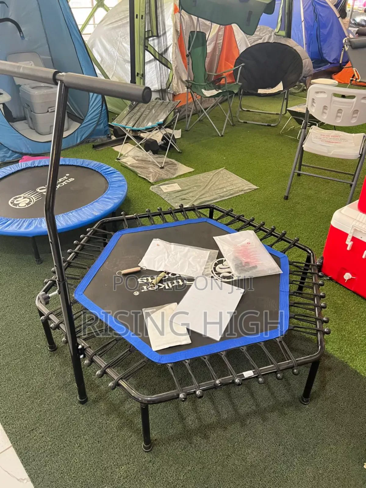 Mini Trampoline With Adjustable Handlebar