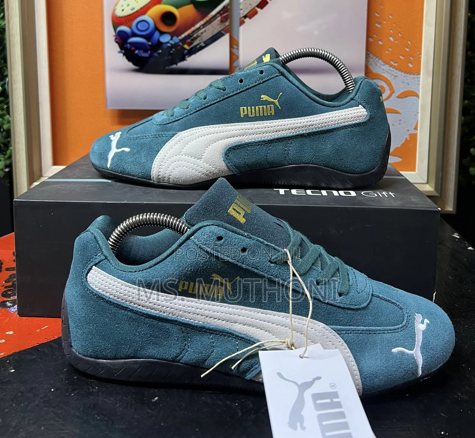 1st Quality Puma Speedcat Og White / Blue Sizes:38-45