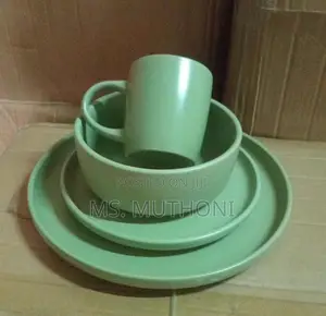 Green 24pcs Heavy and High Qaulity Ceramic Dinner Set