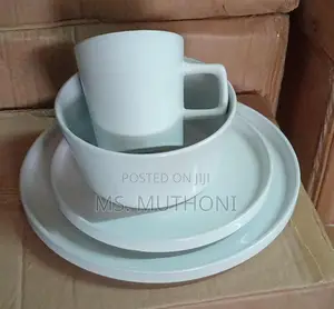 All White  Aesthetic Dinner Set