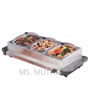 Electric 3 Pan Buffet Server Warming Tray