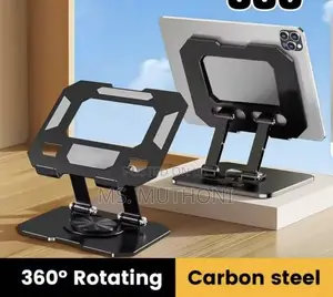 Tablet Stand Adjustable Foldable Desktop Stand (360 Rotation
