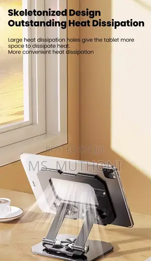 Tablet Stand Adjustable Foldable Desktop Stand (360 Rotation