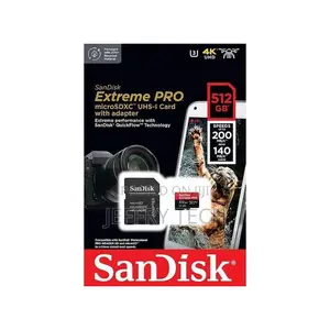 Sandisk Extreme Pro 512gb Microsdxc Uhs-I, V30, 200mb/S Rea