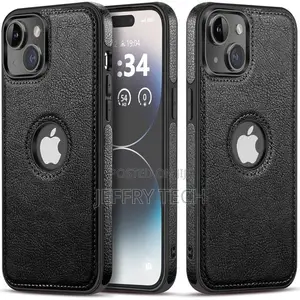 Leather Case Cover for iPhone 14 Plus (Back Cover)