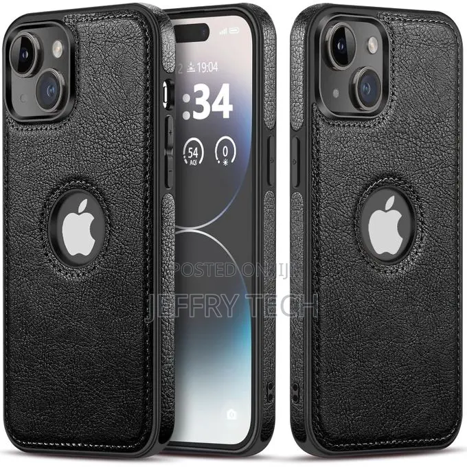 Leather Case Cover for iPhone 14 Plus (Back Cover)