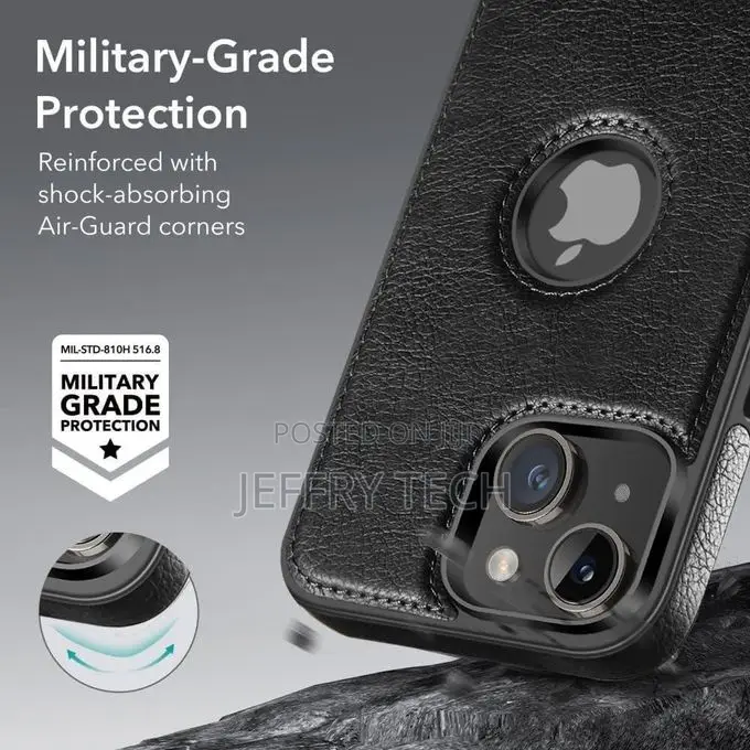 Leather Case Cover for iPhone 14 Plus (Back Cover)