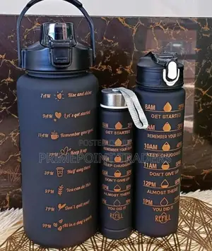 3pcs Motivational Water Bottle