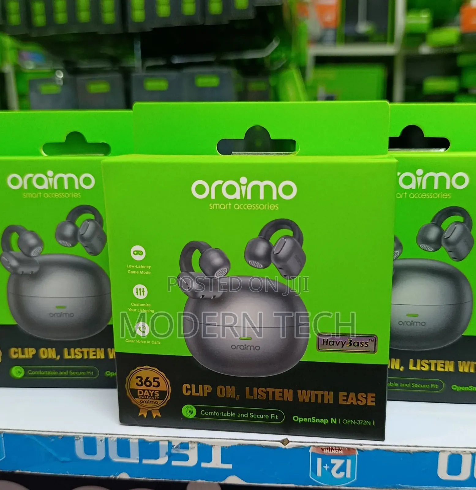 Oraimo Opensnap N Clip-on Open-Ear Wireless Earbuds