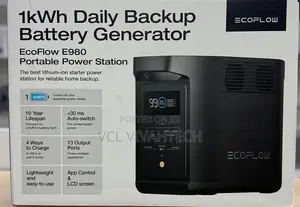 Eco Flow E980 Portable Power Station // Pps// Portable