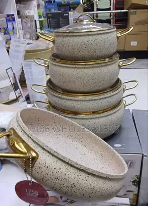 *Amber Ray Vibe* 9pcs Granite Coating Kitchen Cookware Set
