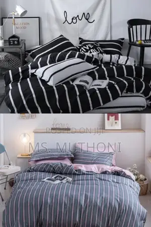 Stripped Double Sided Duvet Cover Set* Size 6*6