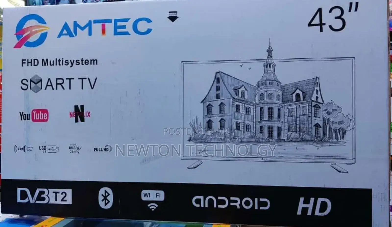 Amtec 43 Smart Android Frameless