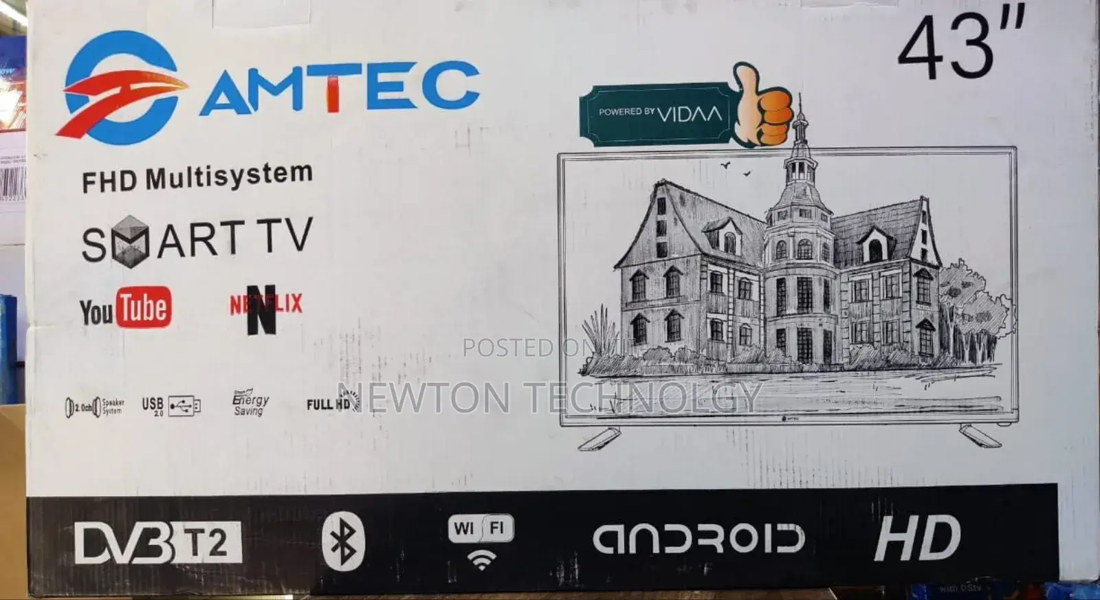 Amtec Smart Tv Frameless Vidaa