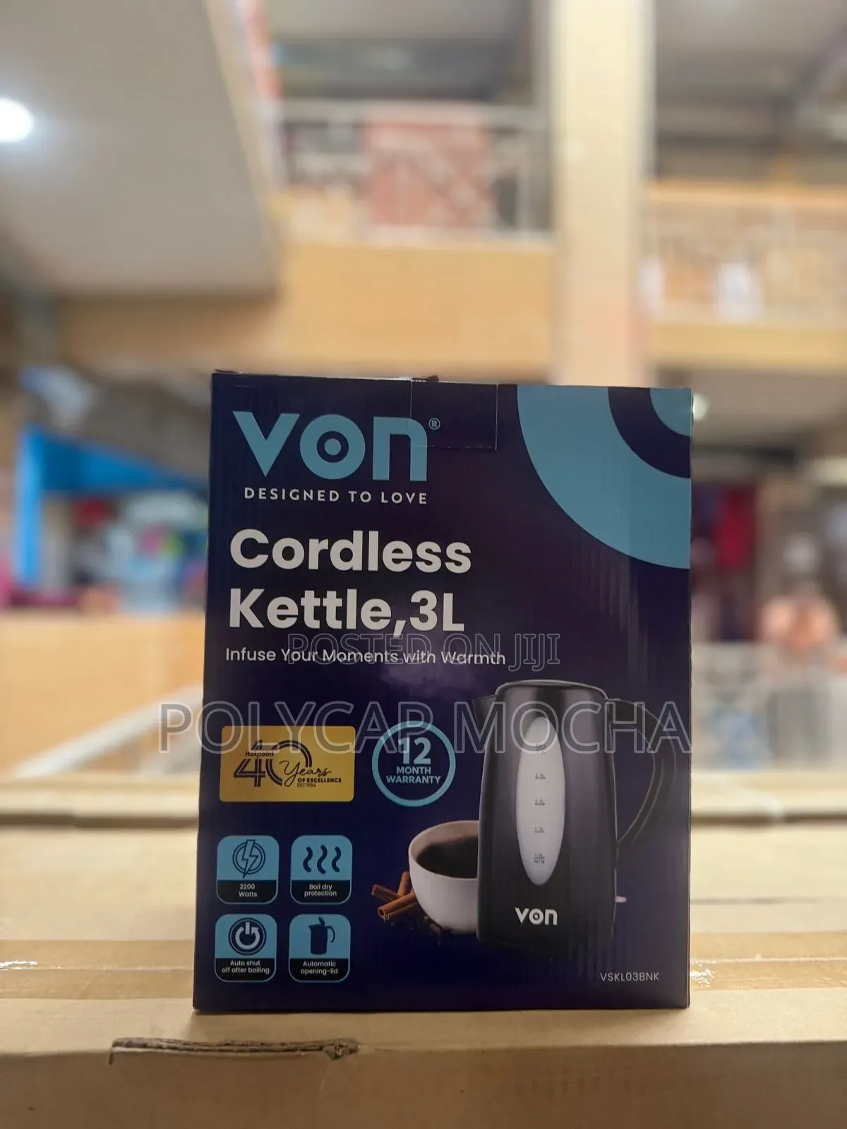 Von 3l Cordless Kettle