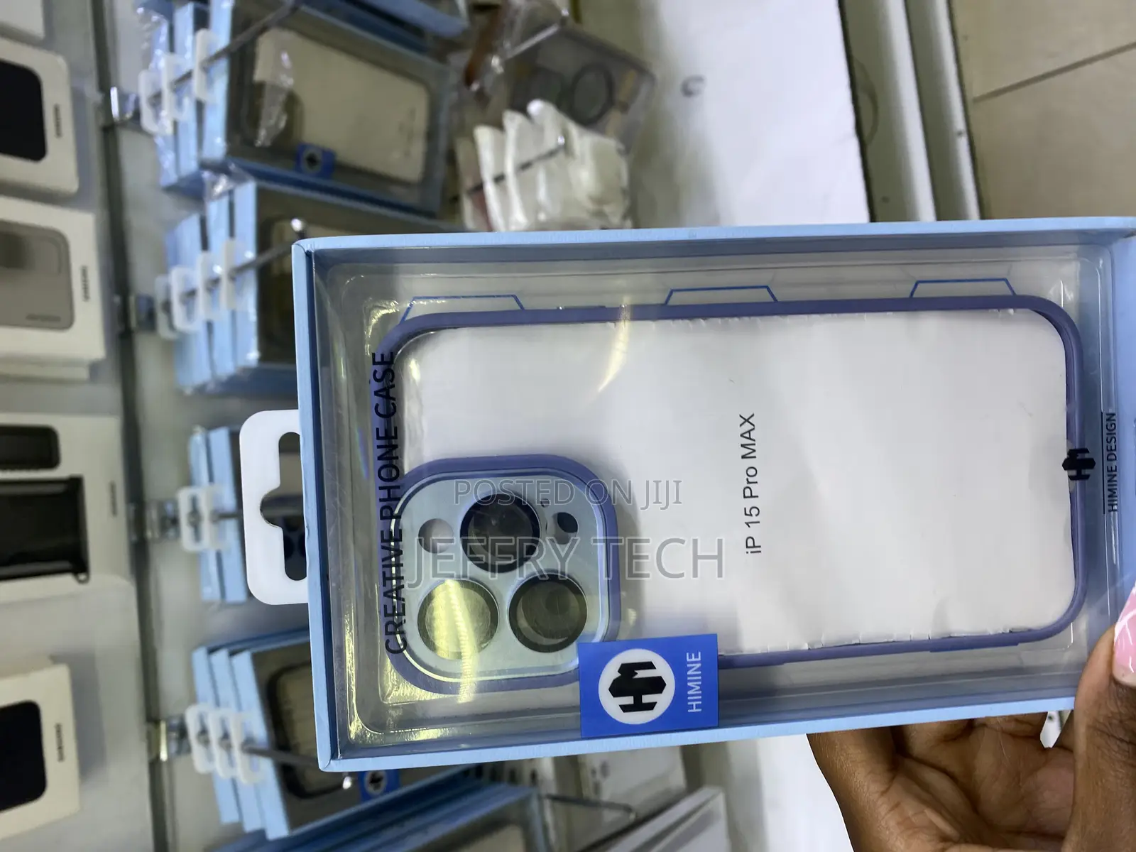 Zhang Border Shockproof Clear Case for iPhone 15 Pro Max