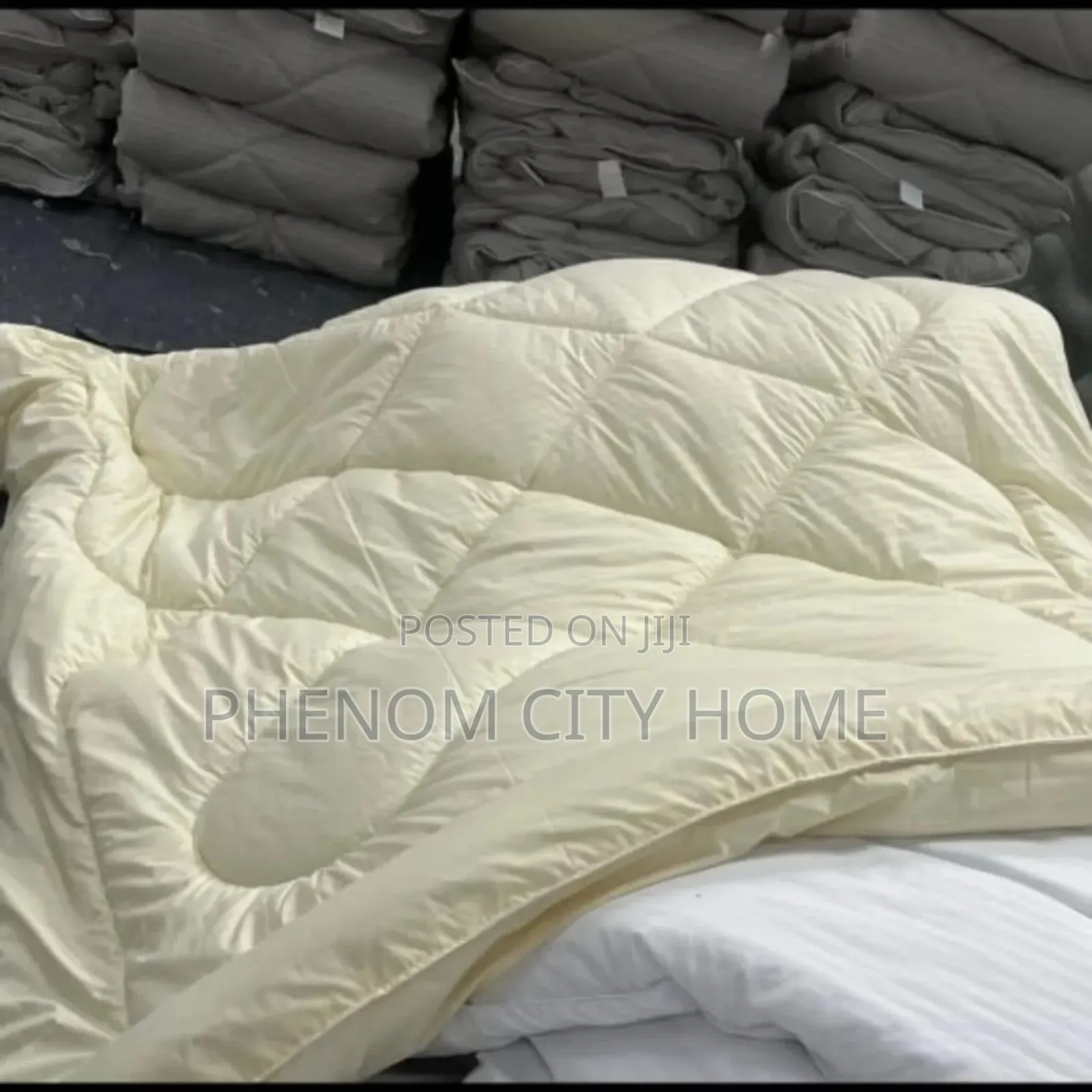Grey Binded Duvet Set Available