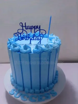 Birthday Blue Thyme Cake