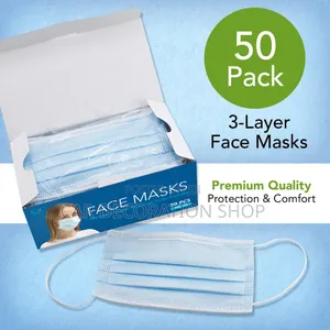 50x Medical Type 3ply Disposable Protective Mask