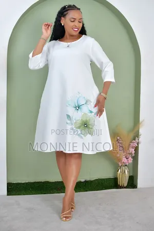 White Classy Shift Dress