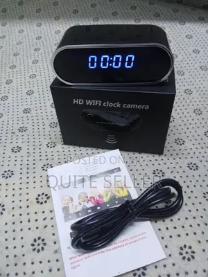 Wireles CCTV Spy Tableclockinfrared Night Vision Wifi Camera