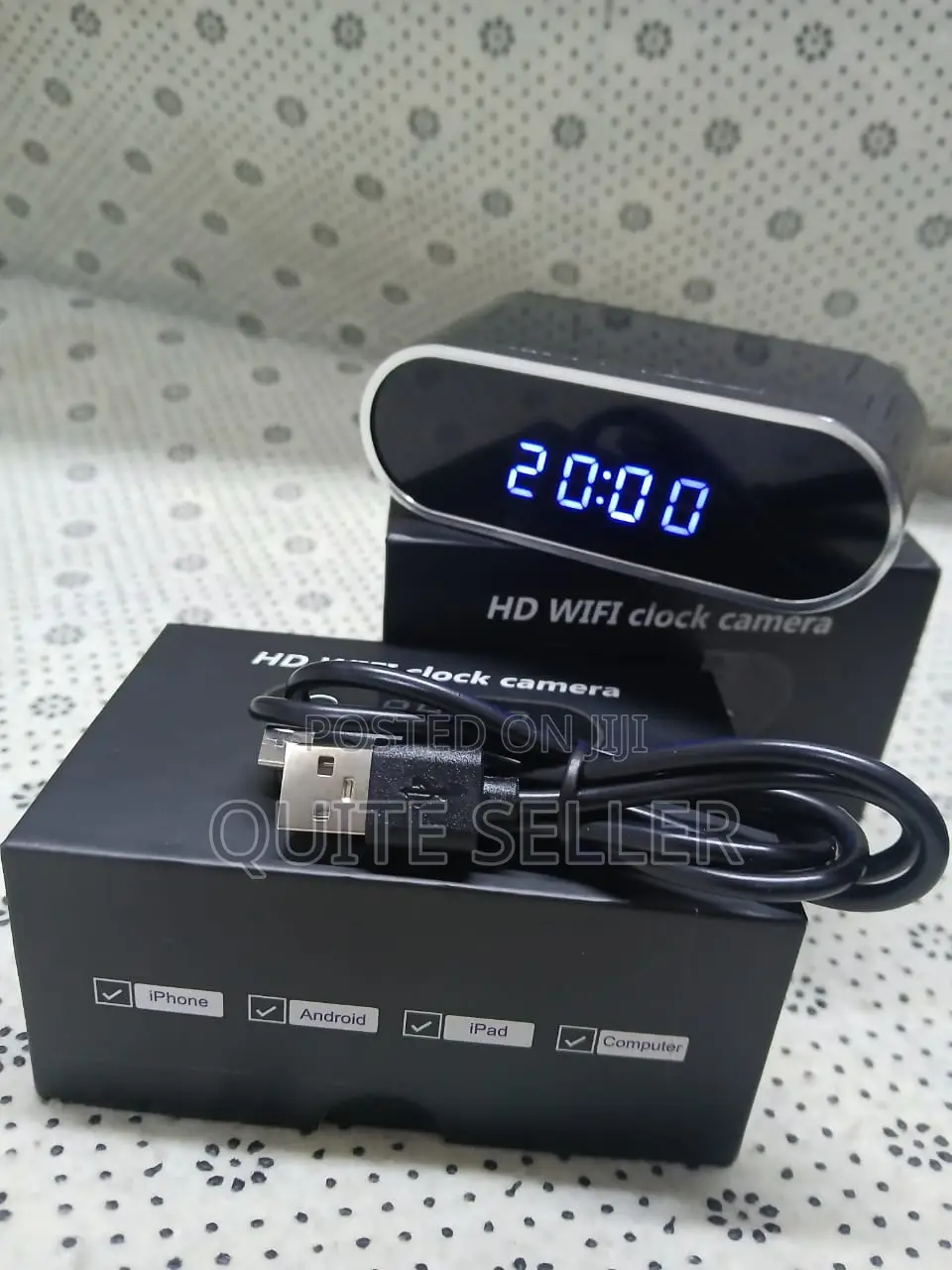 Wifi Spycamera Hidden Camera Clock With Nightvision