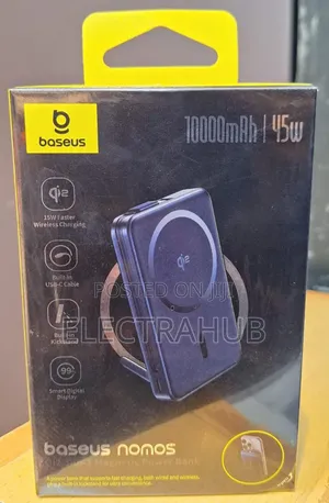 Baseus Nomos 10000mah 45w With 15w Wireless Powerbank Sealed