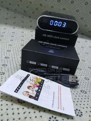 Digital Table Clock Wifi Camera Lookcam App
