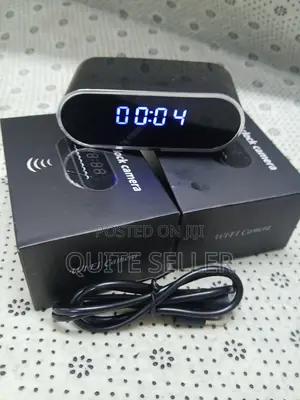 Home Clock Security Spy Hidden Camera Wifi Connectivity