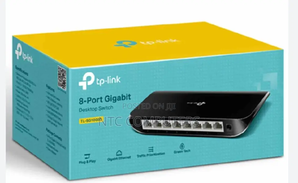 Tp-Link 8-Portmbps Gigabit Switch - Tl-Sg1008d